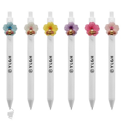 Bee Flower Click Activated Pen