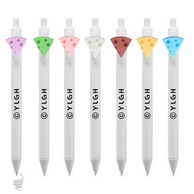 Click Activated Pen With Colorful Cheese