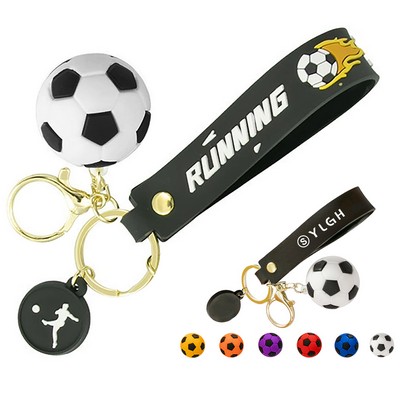 3D Soccer Keychain