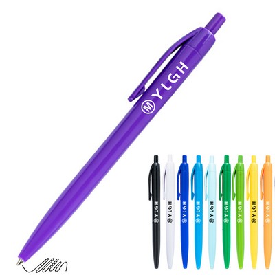 Colorful Barrel Click Activated Pen
