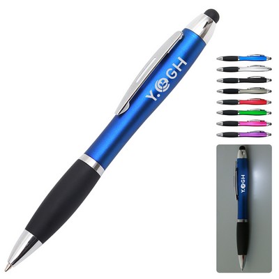 Light Up Logo Pen With Stylus