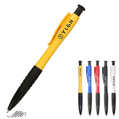 Colorful Click Pen With Clip