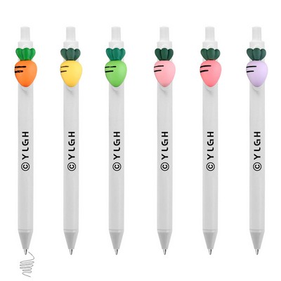 Click Activated Pen With Colorful Carrot