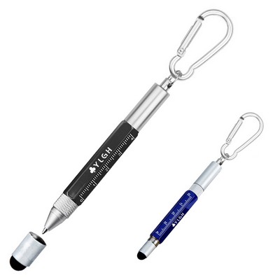 Multi Metal Tool Pen With Carabiner